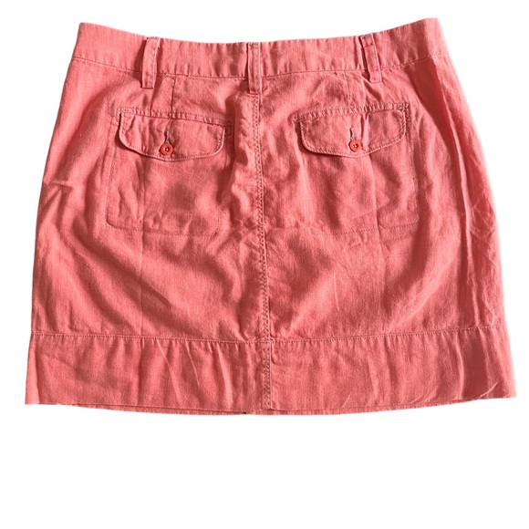 Paper Boy Anthropologie NWOT Coral Peach Wave Walker Straight Skirt Sz 14 - Picture 2 of 7